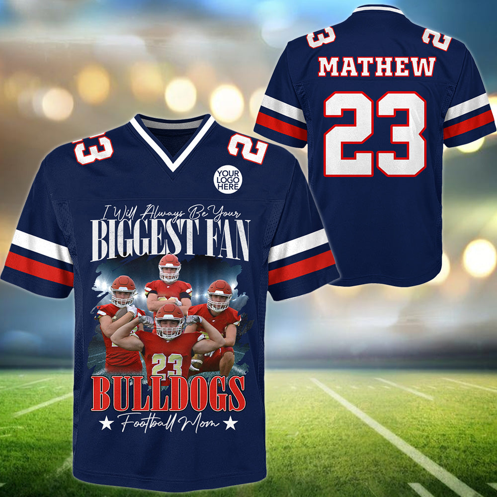 Custom Photo Football Game Day Football Jersey, Custom Team Name, Gift For Football Lovers, Gift For Football Player MI209 T24
