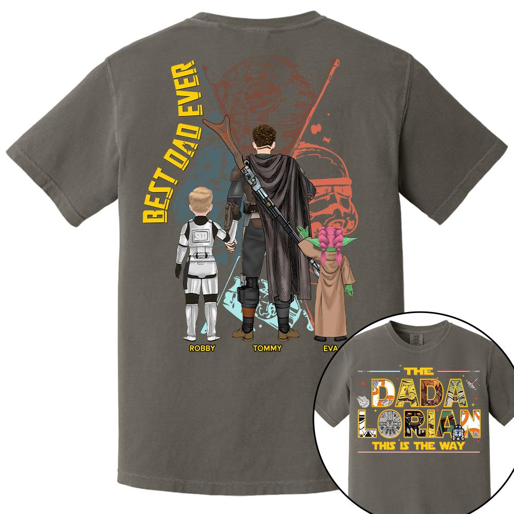 The Dadalorian This Is The Way - Personalized Shirt Custom Nickname With Kids Gift For Dad 2026 T1807 Hv01