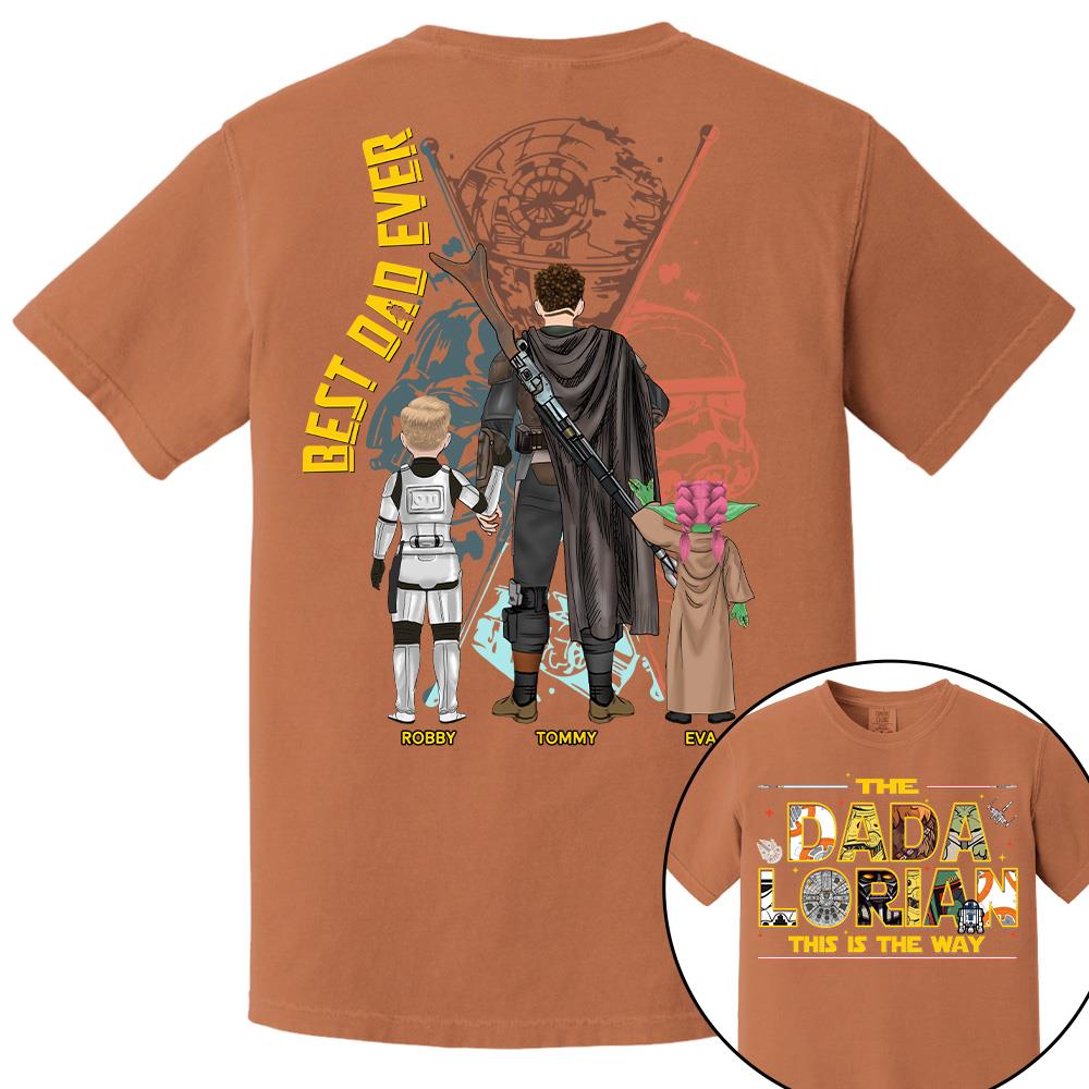 The Dadalorian This Is The Way - Personalized Shirt Custom Nickname With Kids Gift For Dad 2026 T1807 Hv01
