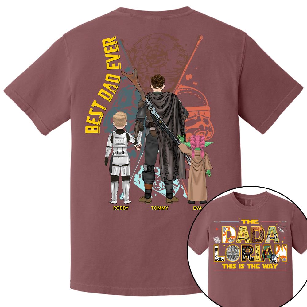 The Dadalorian This Is The Way - Personalized Shirt Custom Nickname With Kids Gift For Dad 2026 T1807 Hv01