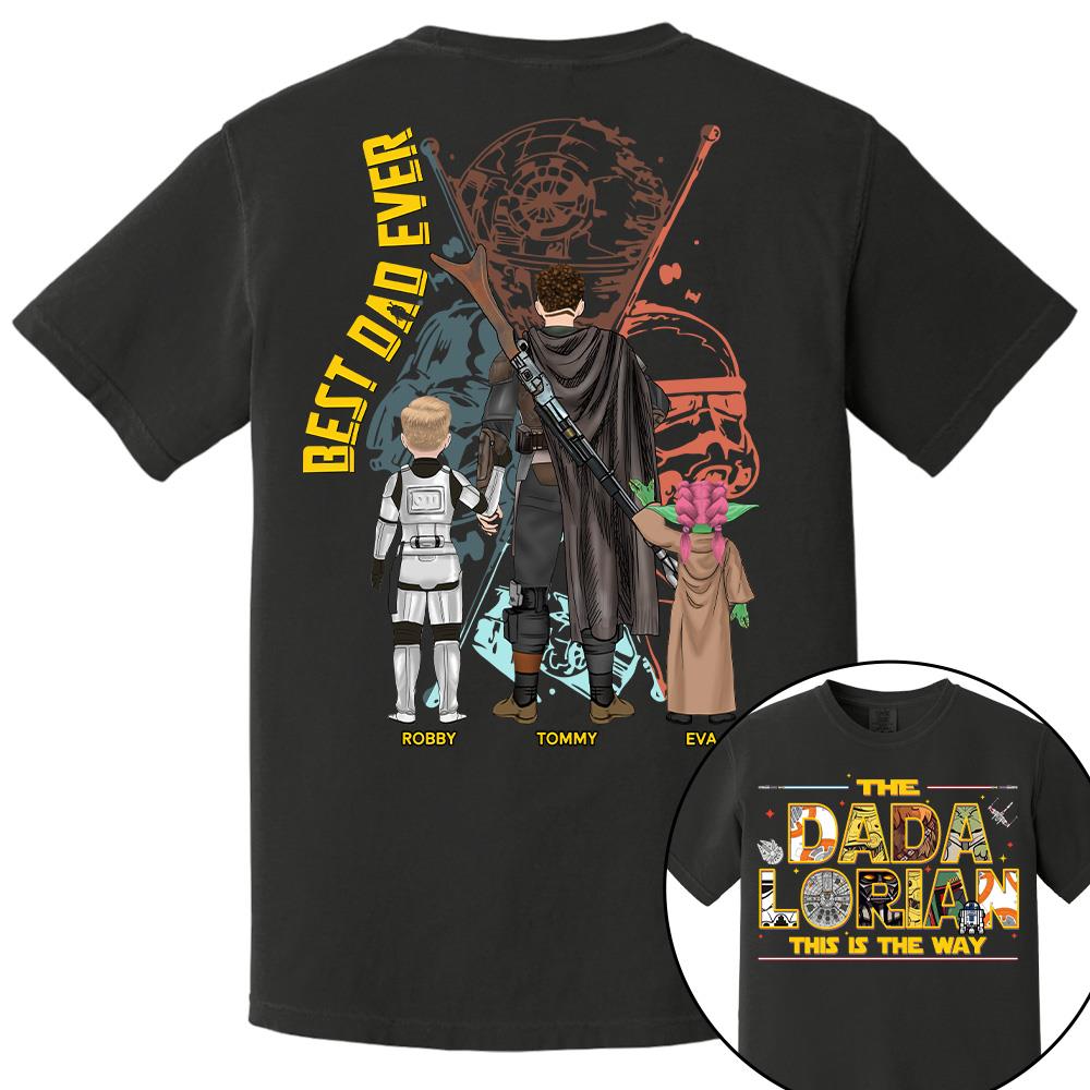 The Dadalorian This Is The Way - Personalized Shirt Custom Nickname With Kids Gift For Dad 2026 T1807 Hv01
