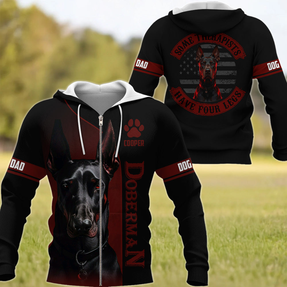 Some Therapists Have Four Legs, Personalized Shirt, Gift For Dog Lovers T1807