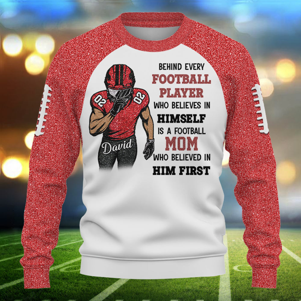 Behind Every Football Player Shirt - Personalized All Over Print Shirt For Football Family Tu24 Pt99