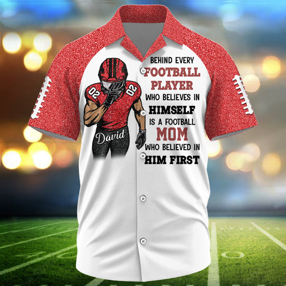 Behind Every Football Player Shirt - Personalized All Over Print Shirt For Football Family Tu24 Pt99