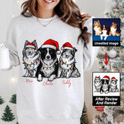 Personalized Pet Photo Christmas Shirt Custom Gift for Dog Lovers Tu24 Li29