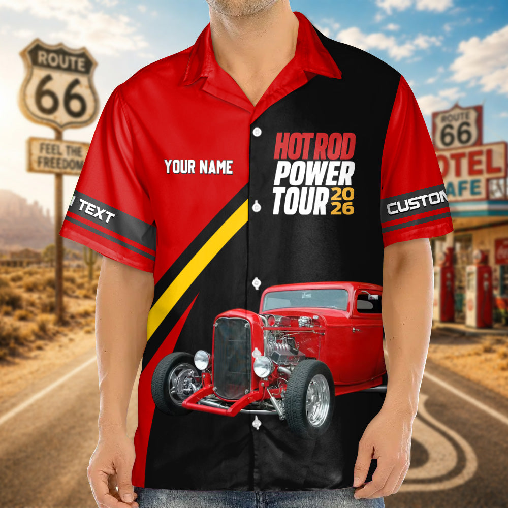 The 2026 Hot Rod Power Tour - This is How I Roll - Personalized Car's Photo Hawaiian Shirt A2110 Pt99