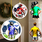American Soccer Player Ornament - Personalized Gifts For Players Na02 Pt99