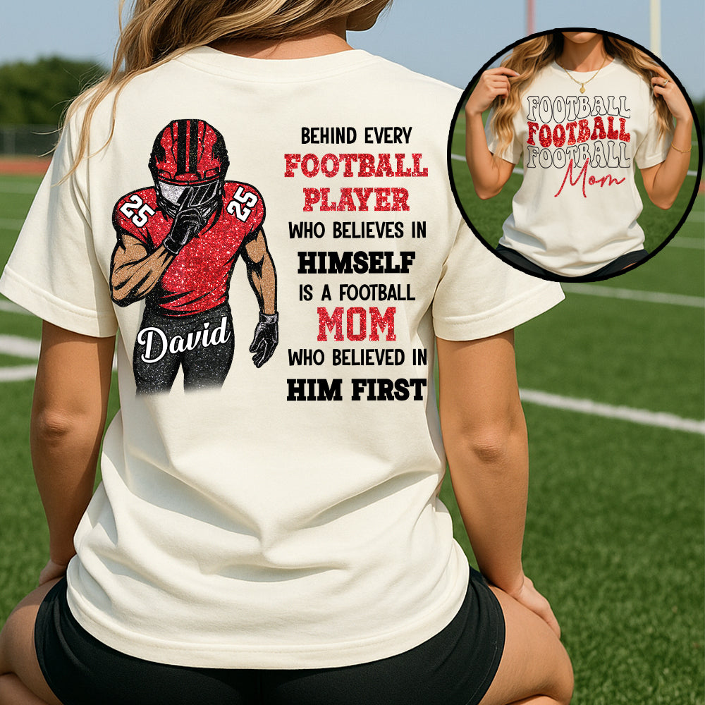 Behind Every Football Player Shirt - Personalized Shirt For Football Family NA04 Nh00