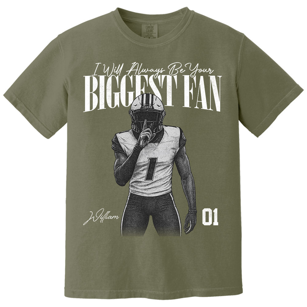 I'll Always Be Your Biggest Fan - Washed Tee Retro Bootleg Shirt For Football Players NA04 Pt99