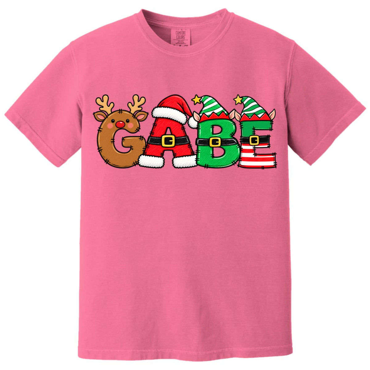 Christmas Name Shirt Monogram Matching Family Tee Christmas 2026 T-Shirt Holiday Custom Family Christmas T-Shirt Xmas Tee With Name Hv01