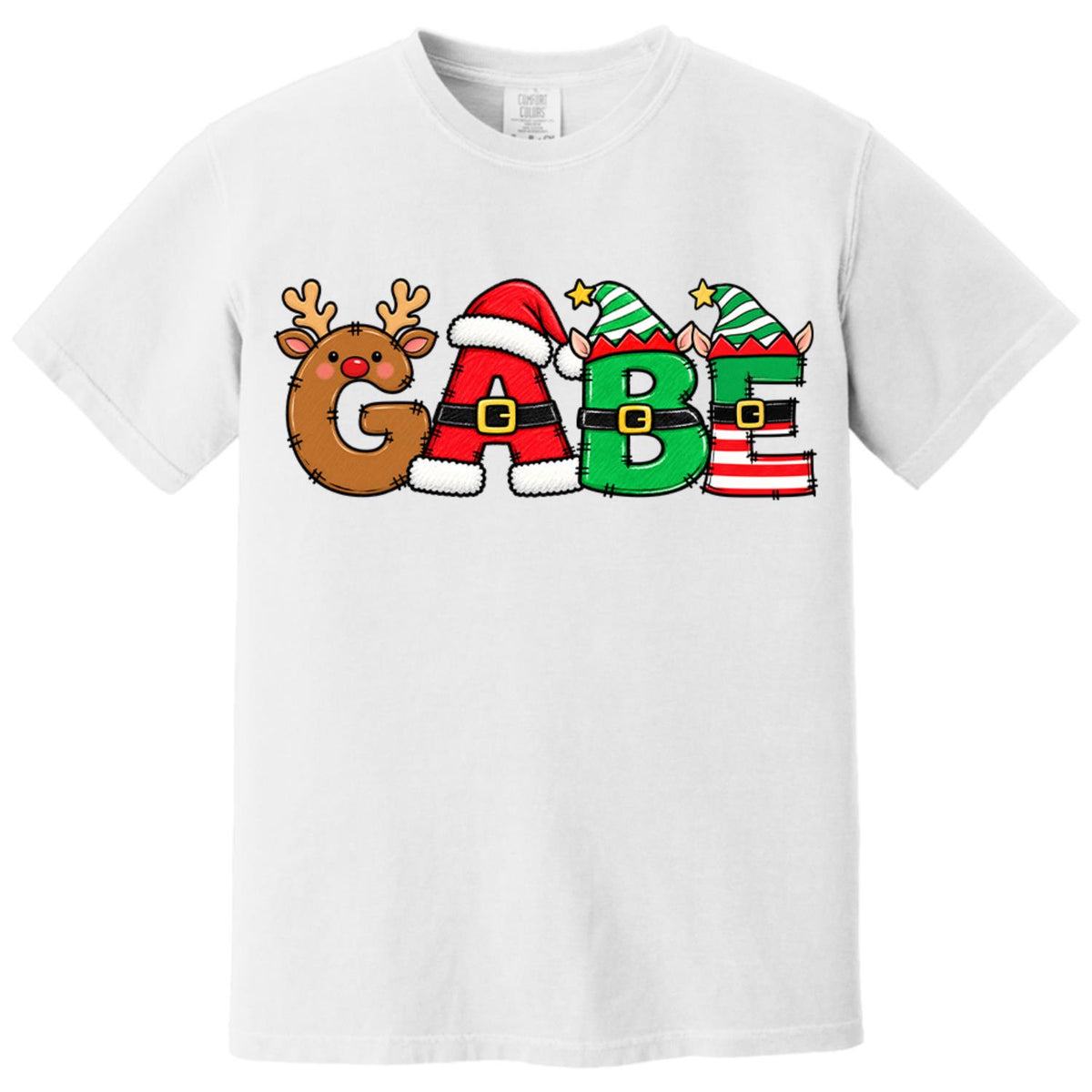 Christmas Name Shirt Monogram Matching Family Tee Christmas 2026 T-Shirt Holiday Custom Family Christmas T-Shirt Xmas Tee With Name Hv01
