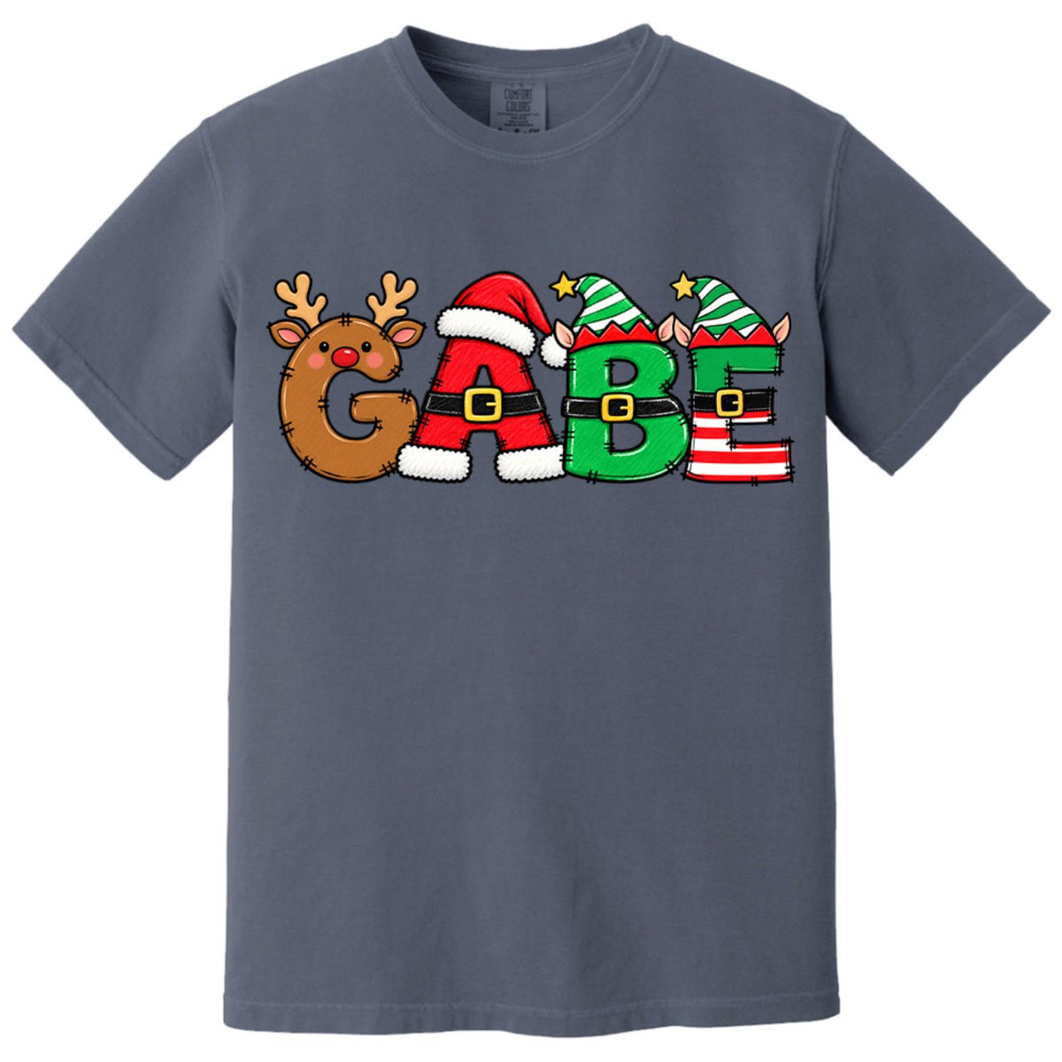 Christmas Name Shirt Monogram Matching Family Tee Christmas 2026 T-Shirt Holiday Custom Family Christmas T-Shirt Xmas Tee With Name Hv01