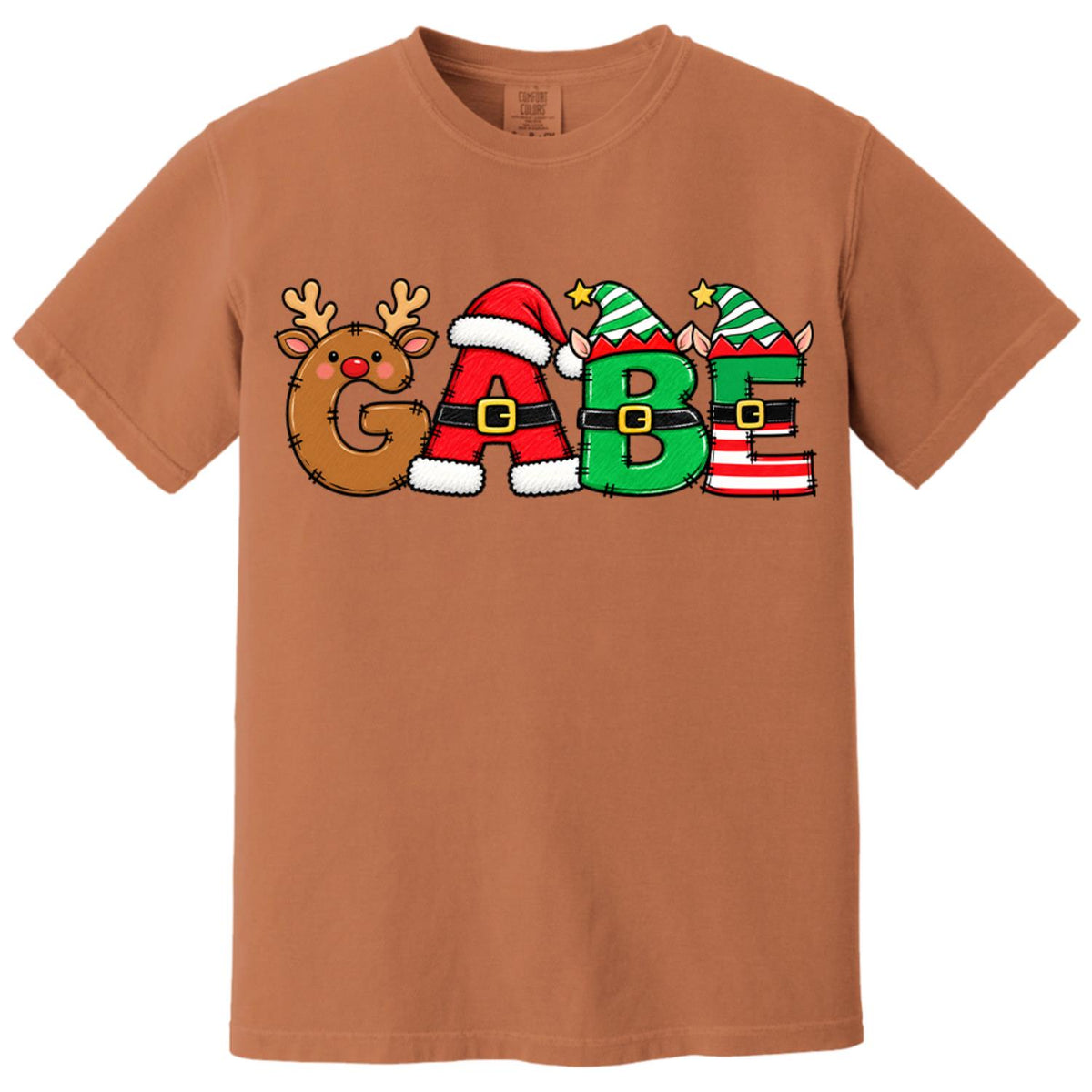 Christmas Name Shirt Monogram Matching Family Tee Christmas 2026 T-Shirt Holiday Custom Family Christmas T-Shirt Xmas Tee With Name Hv01