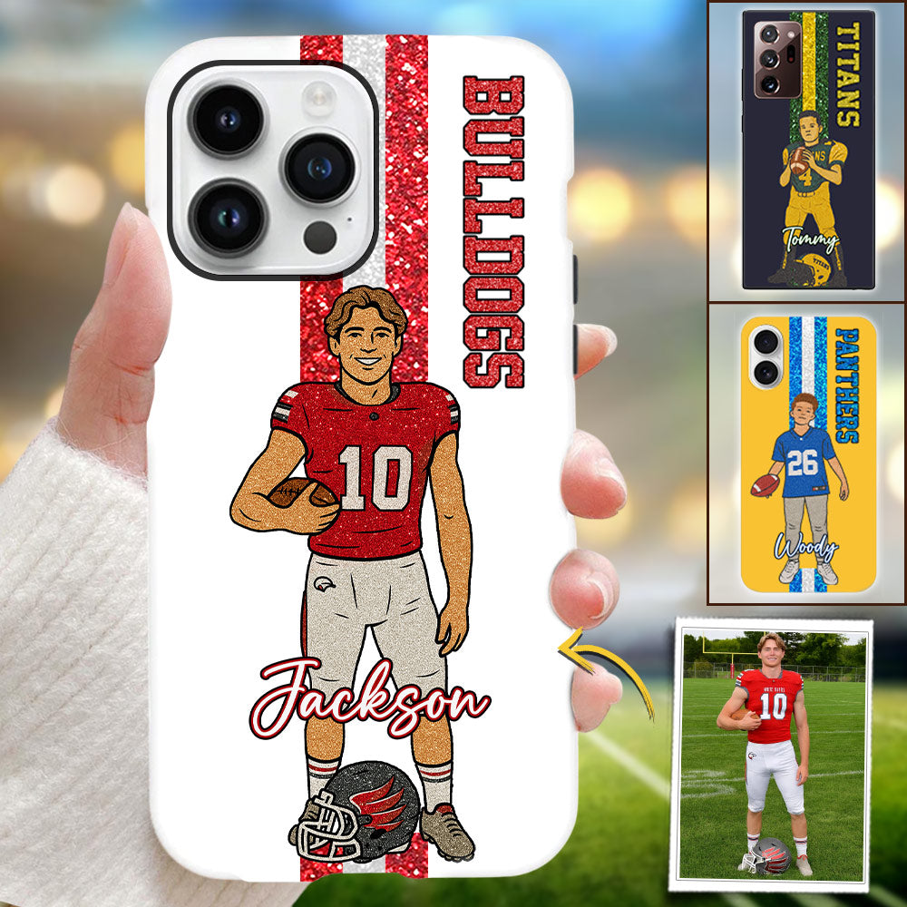 Personalized Custom Photo Clipart Phone Case For Football Family Tu24 Pt99