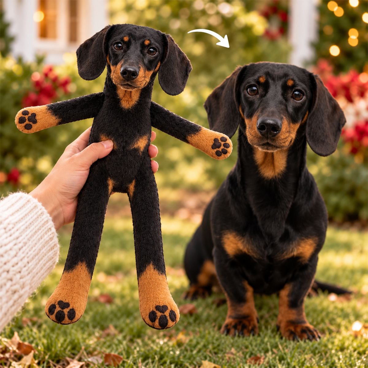 Personalized Dachshund Photo Pet Squishy Toy Poseable Plush Doll, Funny Gift For Dog Mom, Dad, Pet Lover T1807 T24 TL06