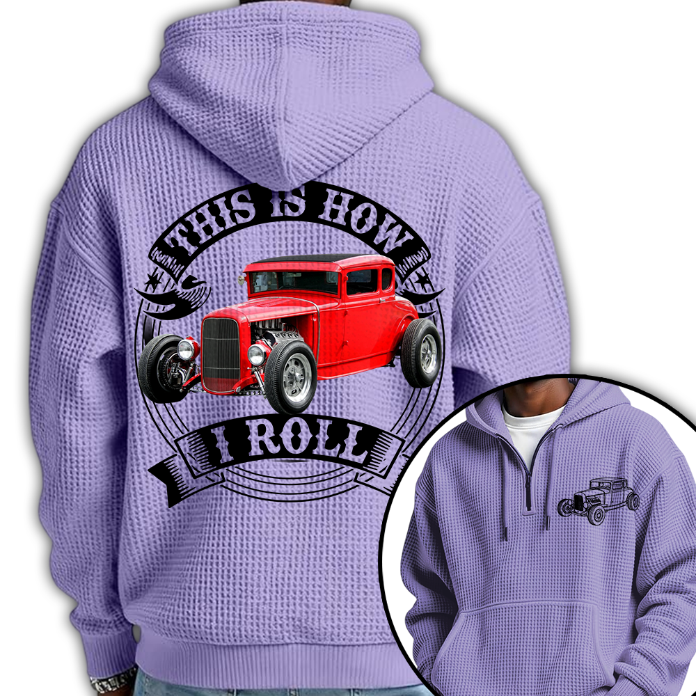I'm Not Old I'm Classic Hot Rod - Ford Model A Graphic Personalized Car's Photo Quarter Zip Hoodie Hv01