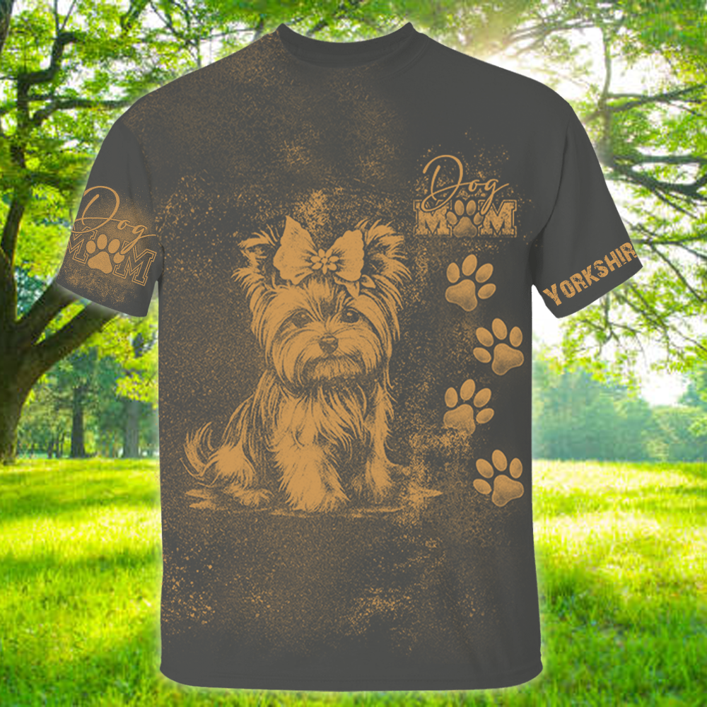 Personalized Yorkshire Terrier Bleach Style Dog Mom Shirt For Dog Lovers Nh00