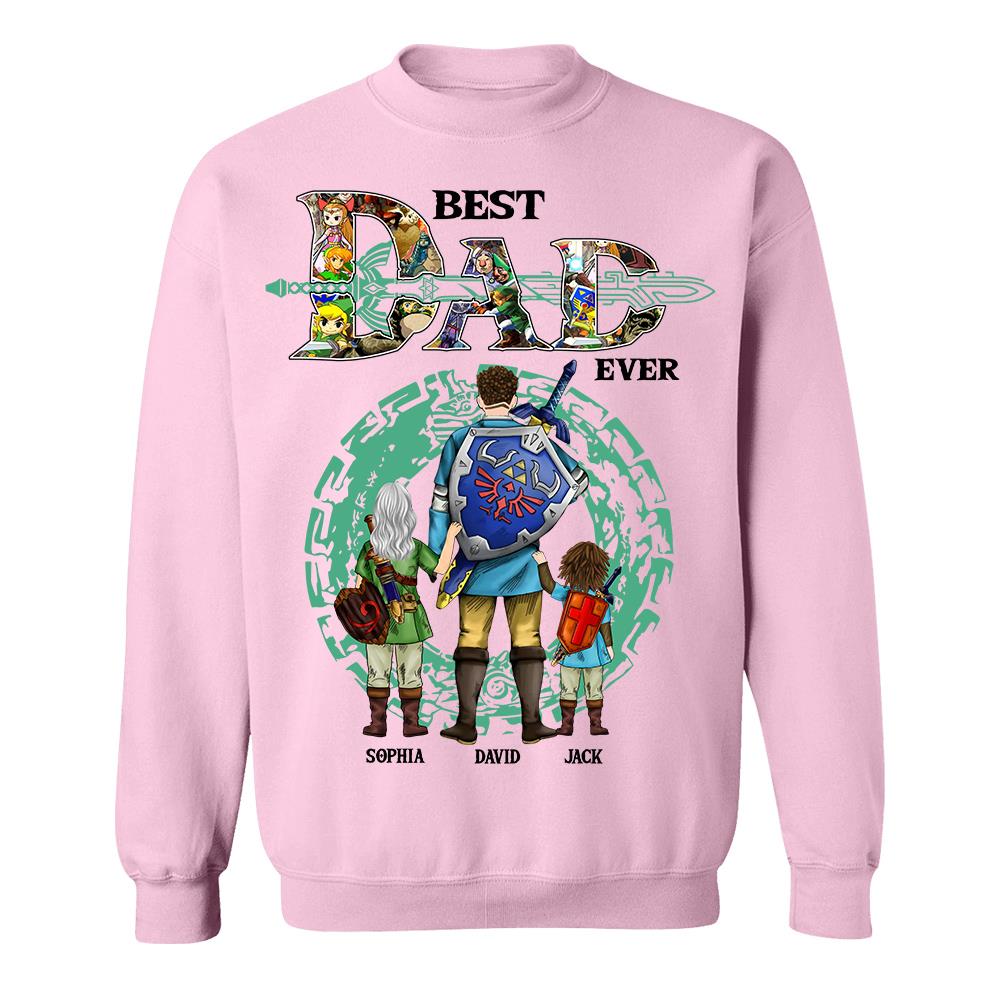Best Dad Ever, Personalized The Legend Of Dad Shirt With Kids Name Custom, Gift For Dad, Gift For Grandpa, Best Gift For Father's Day MI209 Hv01