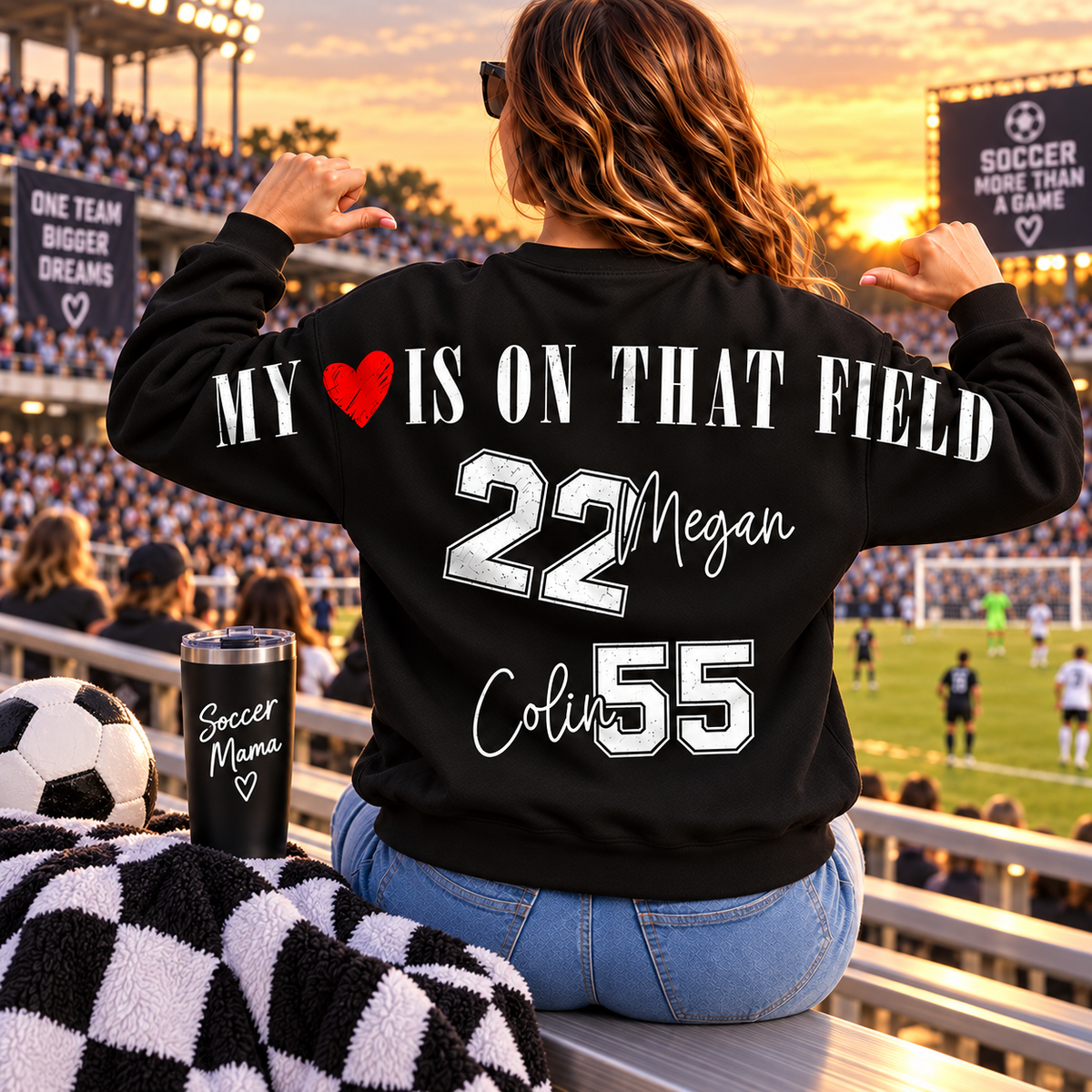 Personalized Those Are My Kids Soccer Mom Shirt, Custom Sports Mom Gameday Shirt T1807 VH01