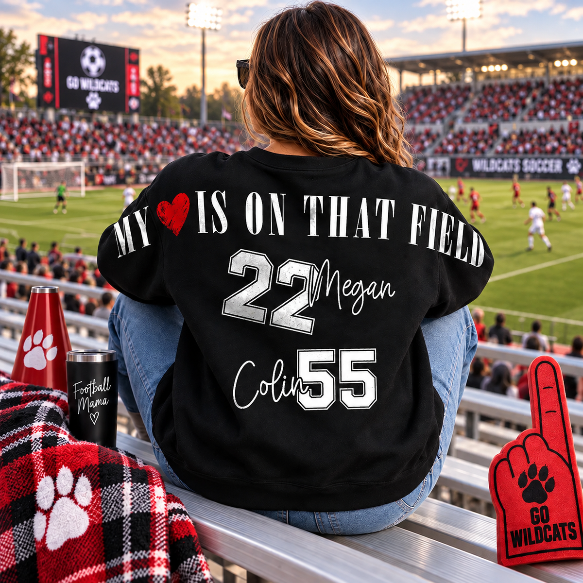 Personalized Those Are My Kids Soccer Mom Shirt, Custom Sports Mom Gameday Shirt T1807 VH01
