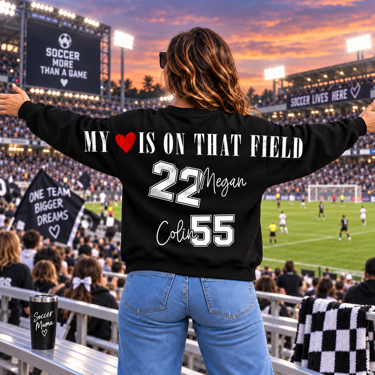 Personalized Those Are My Kids Soccer Mom Shirt, Custom Sports Mom Gameday Shirt T1807 VH01