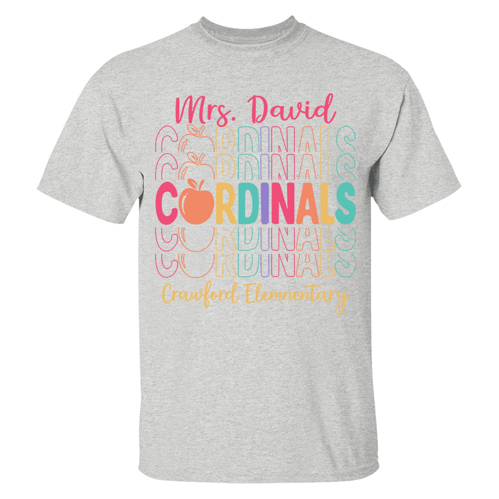 School Mascot Shirt Personalized School Spirit Gift For Teacher Ph99 Do99