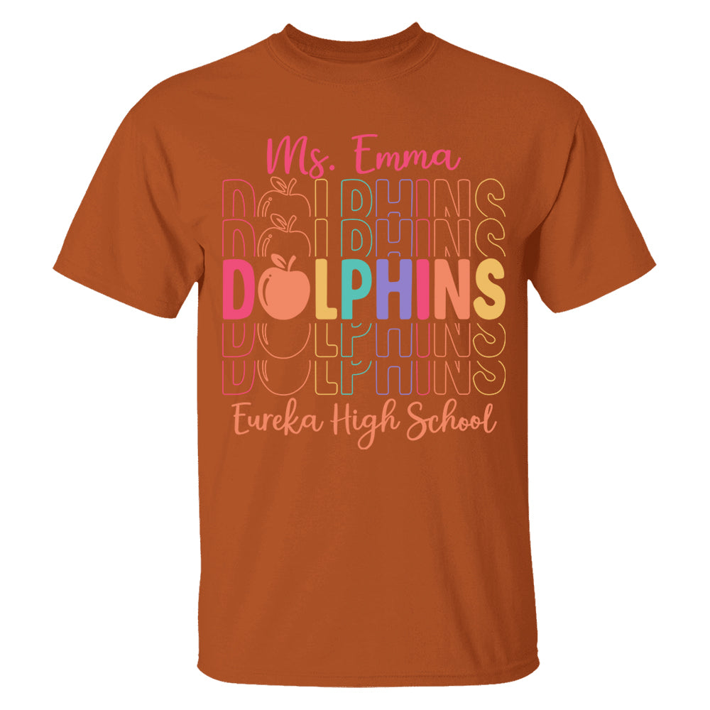 School Mascot Shirt Personalized School Spirit Gift For Teacher Ph99 Do99