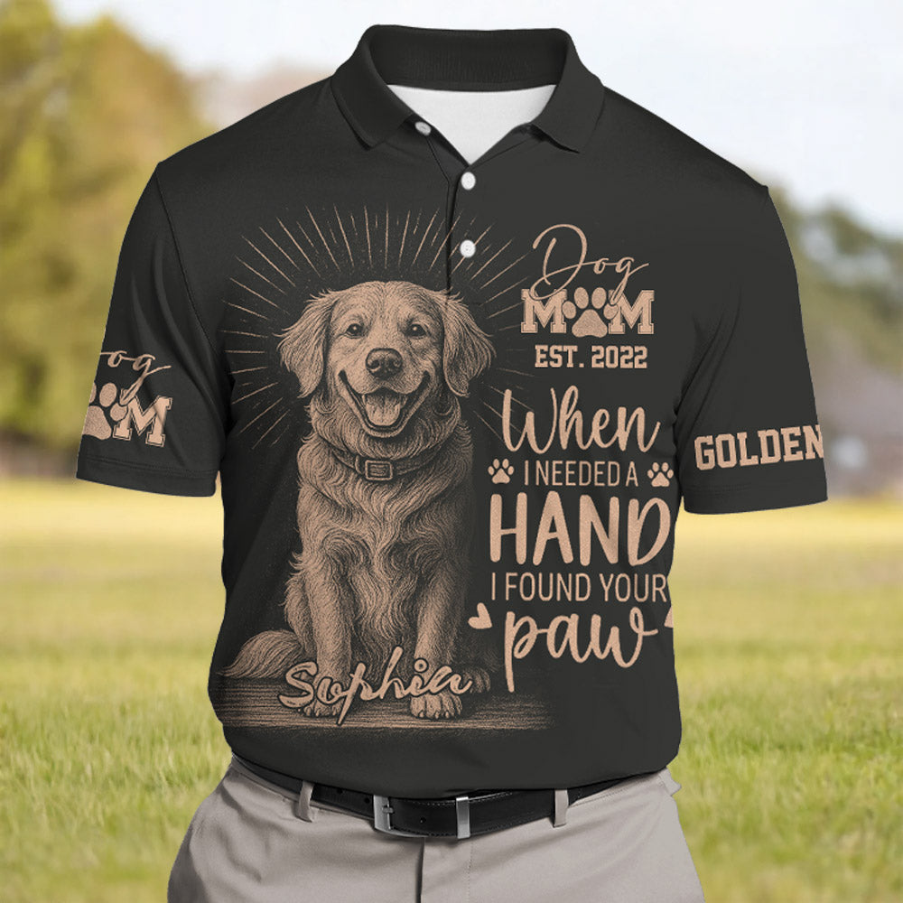 Personalized Bleach Style Dog Shirt, When I Needed A Hand I Found A Paw, Gift For Dog Lover T180