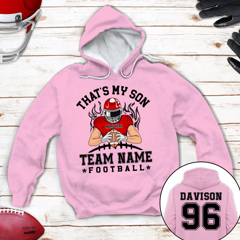 Personalized Shirt That's My Son Football Mom Custom Family Member Football Shirt K1702