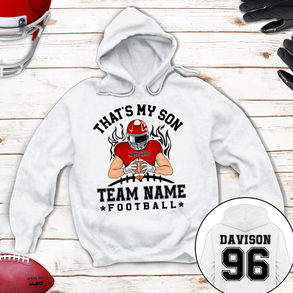 Personalized Shirt That's My Son Football Mom Custom Family Member Football Shirt K1702