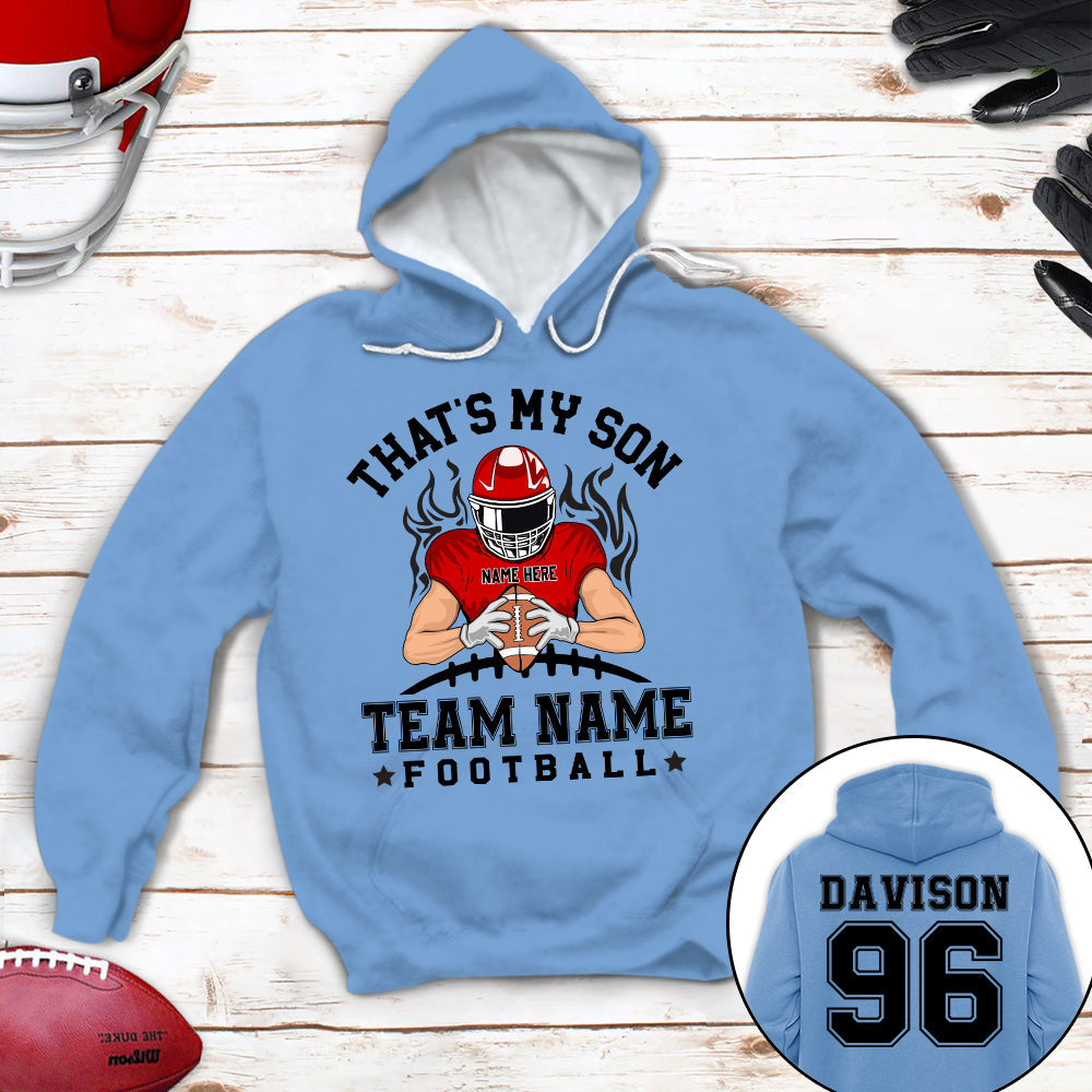 Personalized Shirt That's My Son Football Mom Custom Family Member Football Shirt K1702