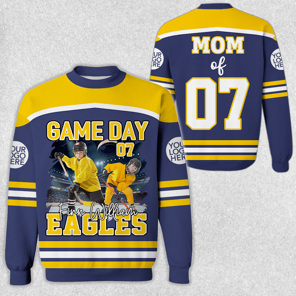 GameDay Ice Hockey Personalized Shirt Custom Photo And Team Name