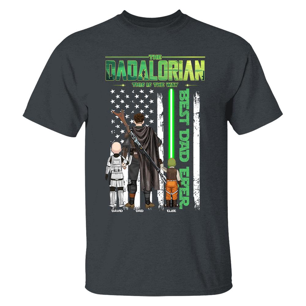 The Dadalorian This Is The Way Shirt Personalized Gift For Dad, Father's Day L0411 Nh00