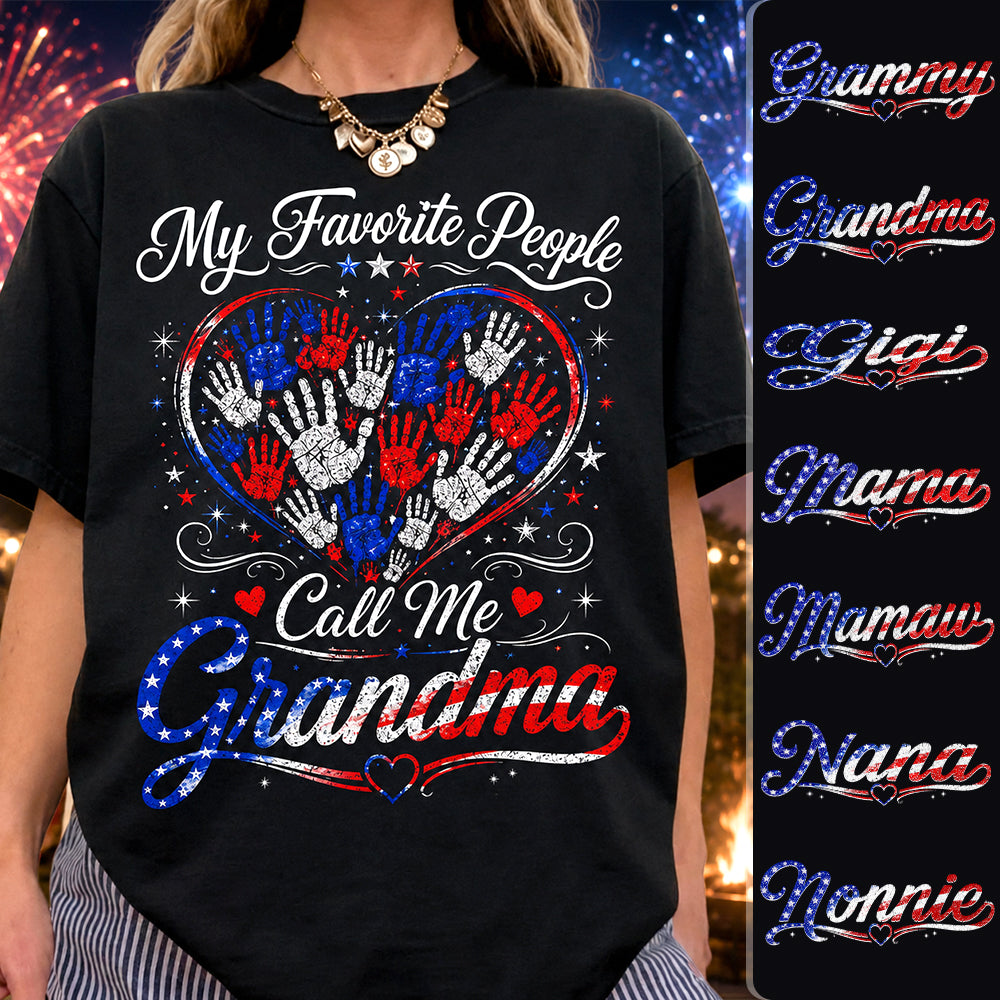 Personalized My Favorite People Call Me Grandma 250 Years American Shirt Hv01