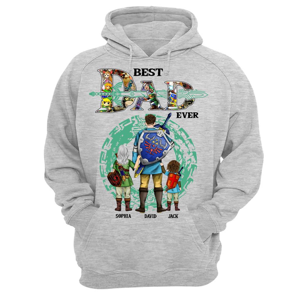 Best Dad Ever, Personalized The Legend Of Dad Shirt With Kids Name Custom, Gift For Dad, Gift For Grandpa, Best Gift For Father's Day MI209 Hv01