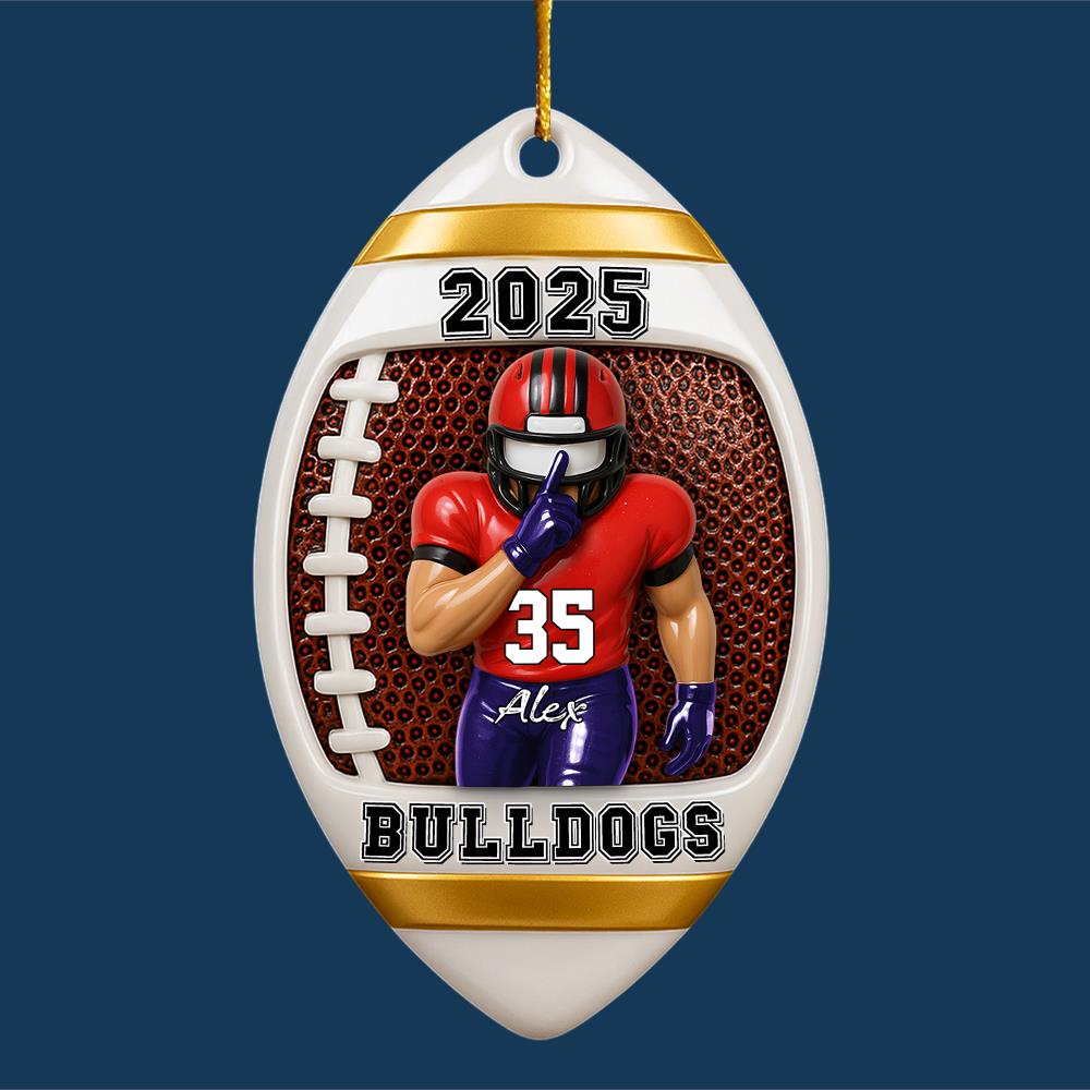 Custom Football Player Acrylic Ornament – Gift For American Football Lovers Tu24 Nh00