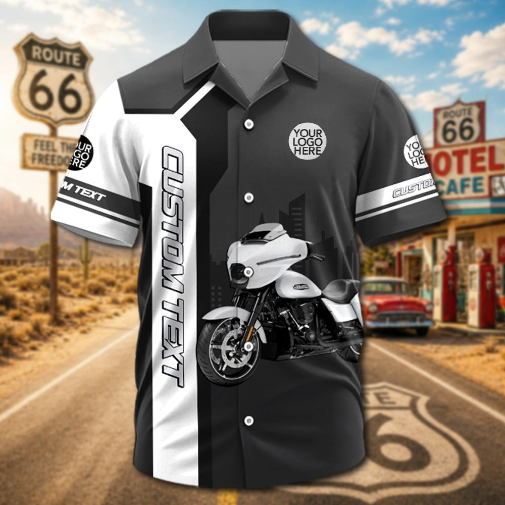 Grandpa’s Biker Gang - Personalized Upload Vechicle Photo Hawaiian Shirt - Personalized Gift For Dad, Grandpa, Biker A2110 Pt99