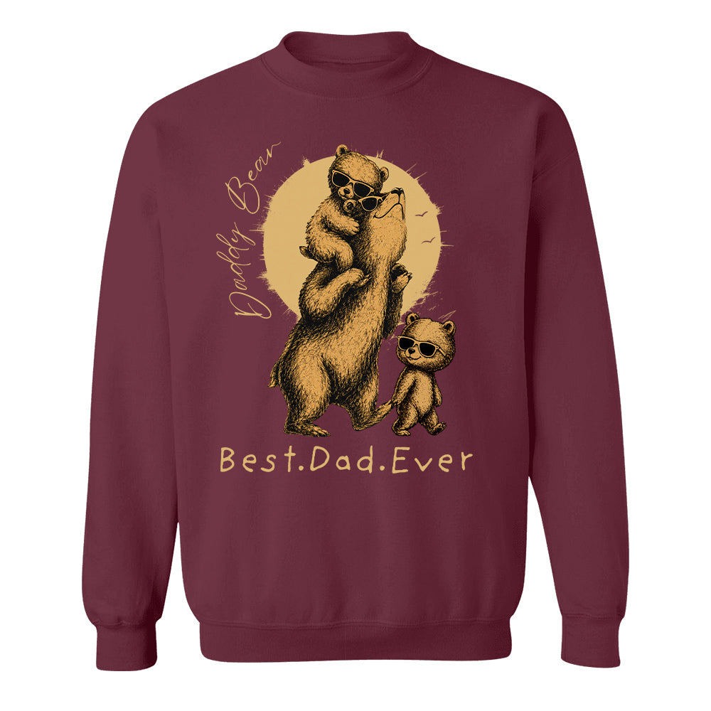Daddy Bear Best Dad Ever Personalized Shirt Father's Day Gifts for Dad Funny Papa Shirt Vr2 T1807 T24