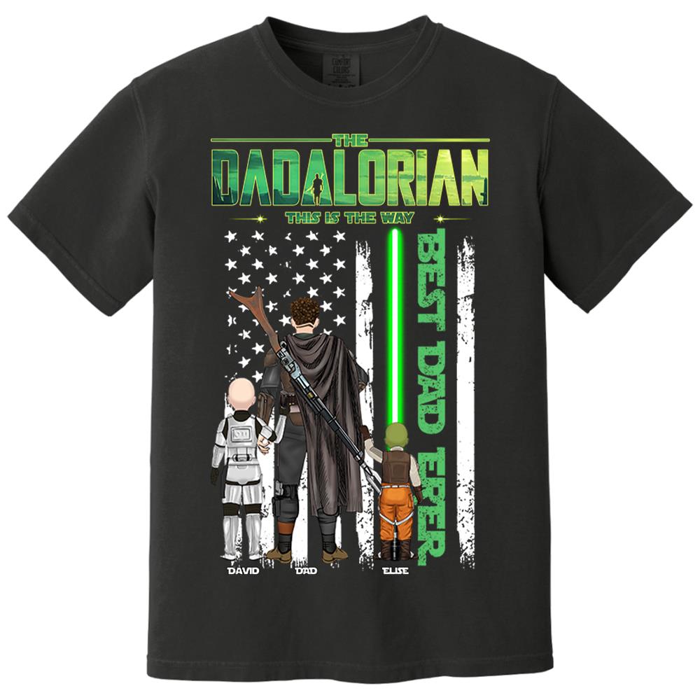 The Dadalorian This Is The Way Shirt Personalized Gift For Dad, Father's Day L0411 Nh00