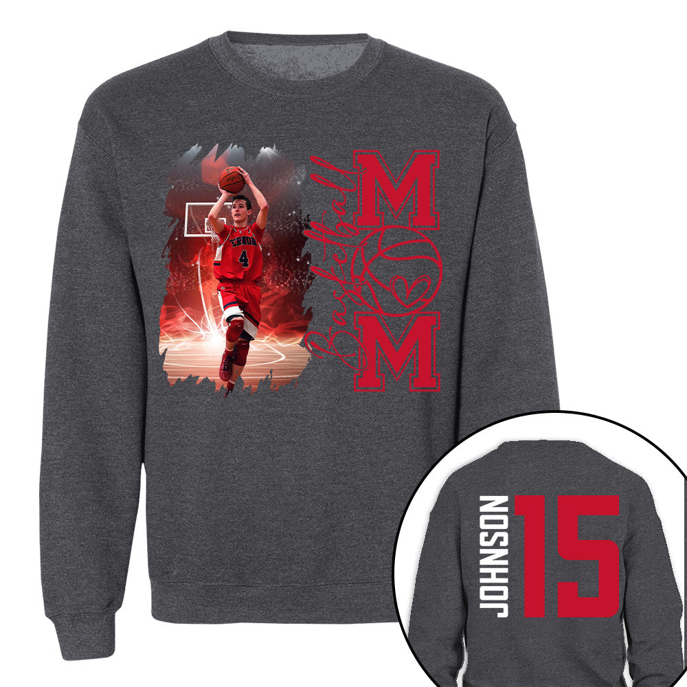 Custom Photo Basketball Shirt, Personalized Basketball Mama Shirt Nv01