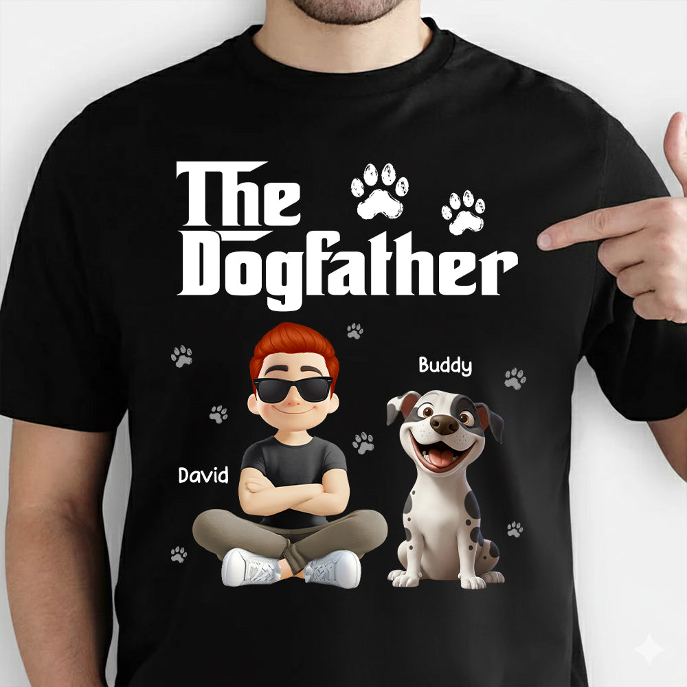 The Dogfather Dogmother - Personalized Shirt - Gift For Dog Lovers T1807 Hv01