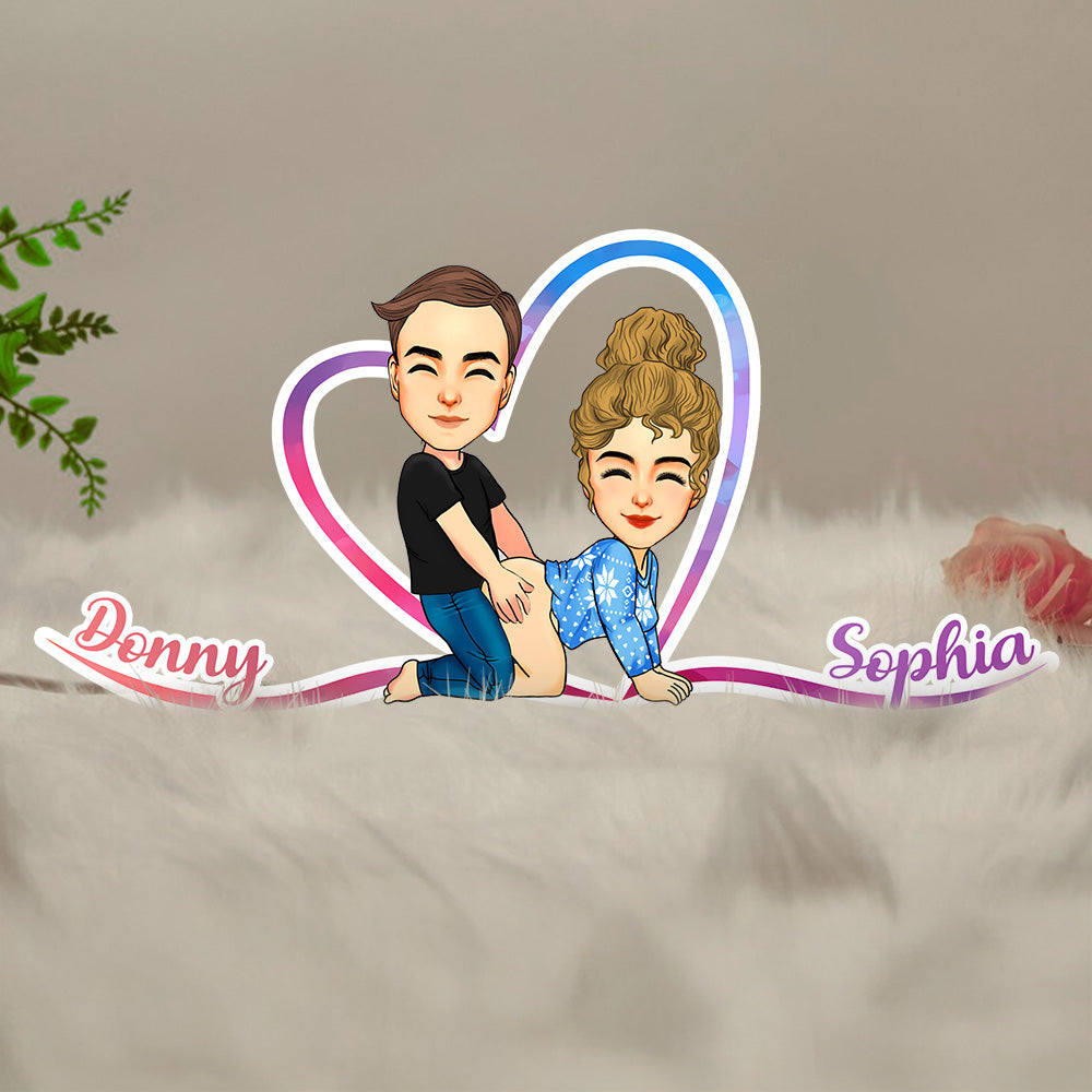 Personalized Couple LED Light Box Christmas Gift Decoration Tu24 Pt99