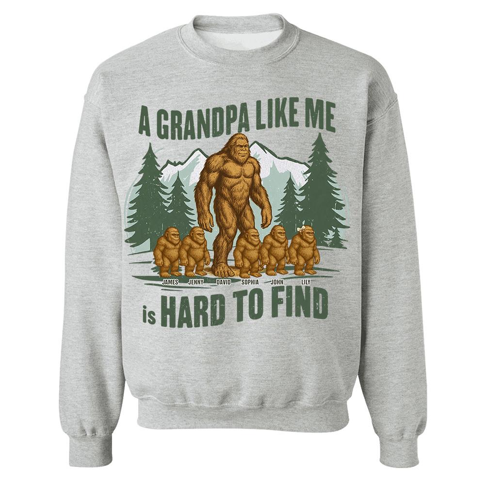 Retro Funny Bigfoot Dad Shirt, Funny A Dad Like Me Is Hard To Find T-Shirt, Popular Fathers Day Shirt, Fathers Day Gift, Cool Dad Gift Hv01