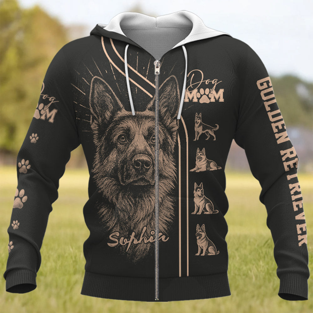 German Shepherd, Personalized Bleach Style Dog Shirt, Gift For Dog Lover T1807 Pt99
