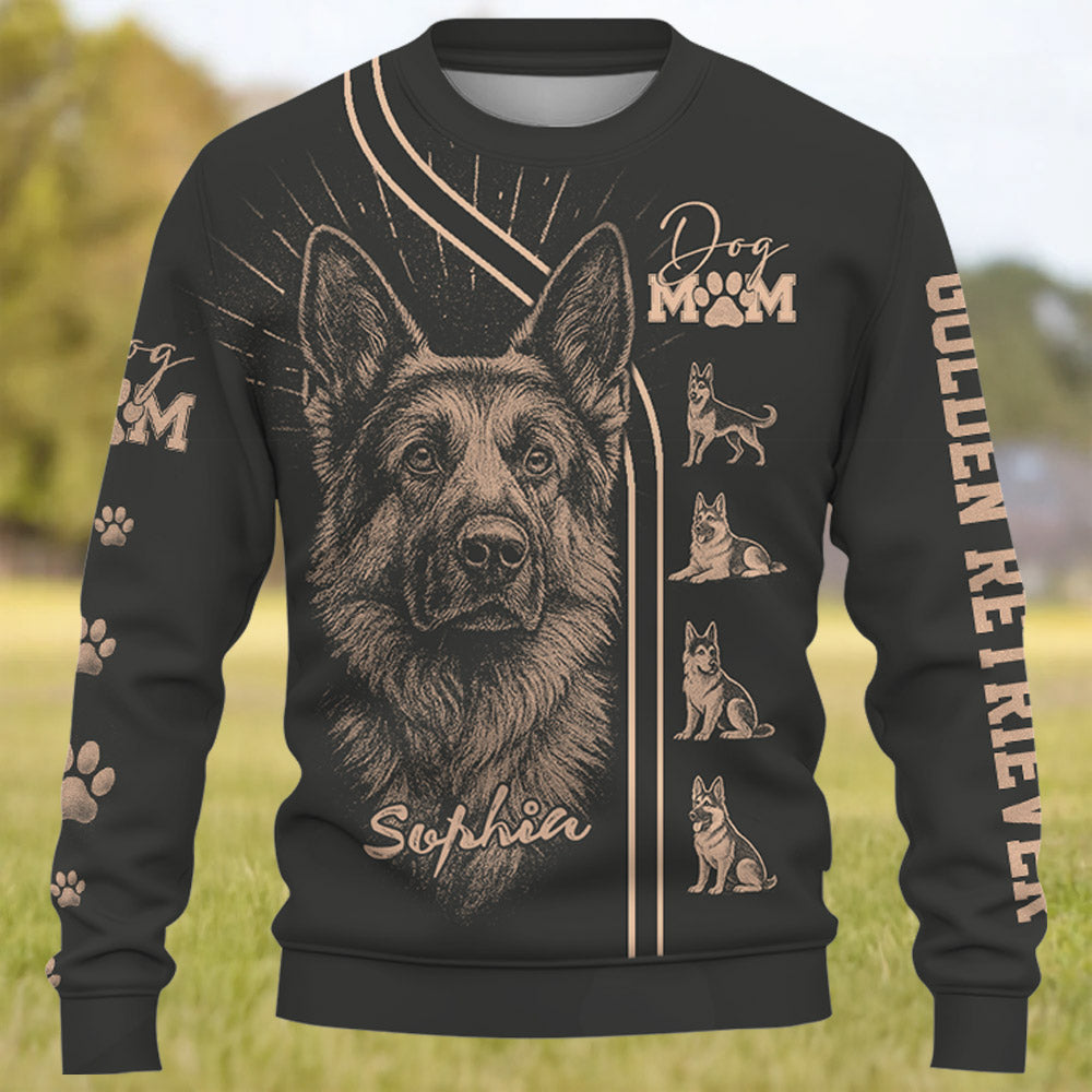 German Shepherd, Personalized Bleach Style Dog Shirt, Gift For Dog Lover T1807 Pt99