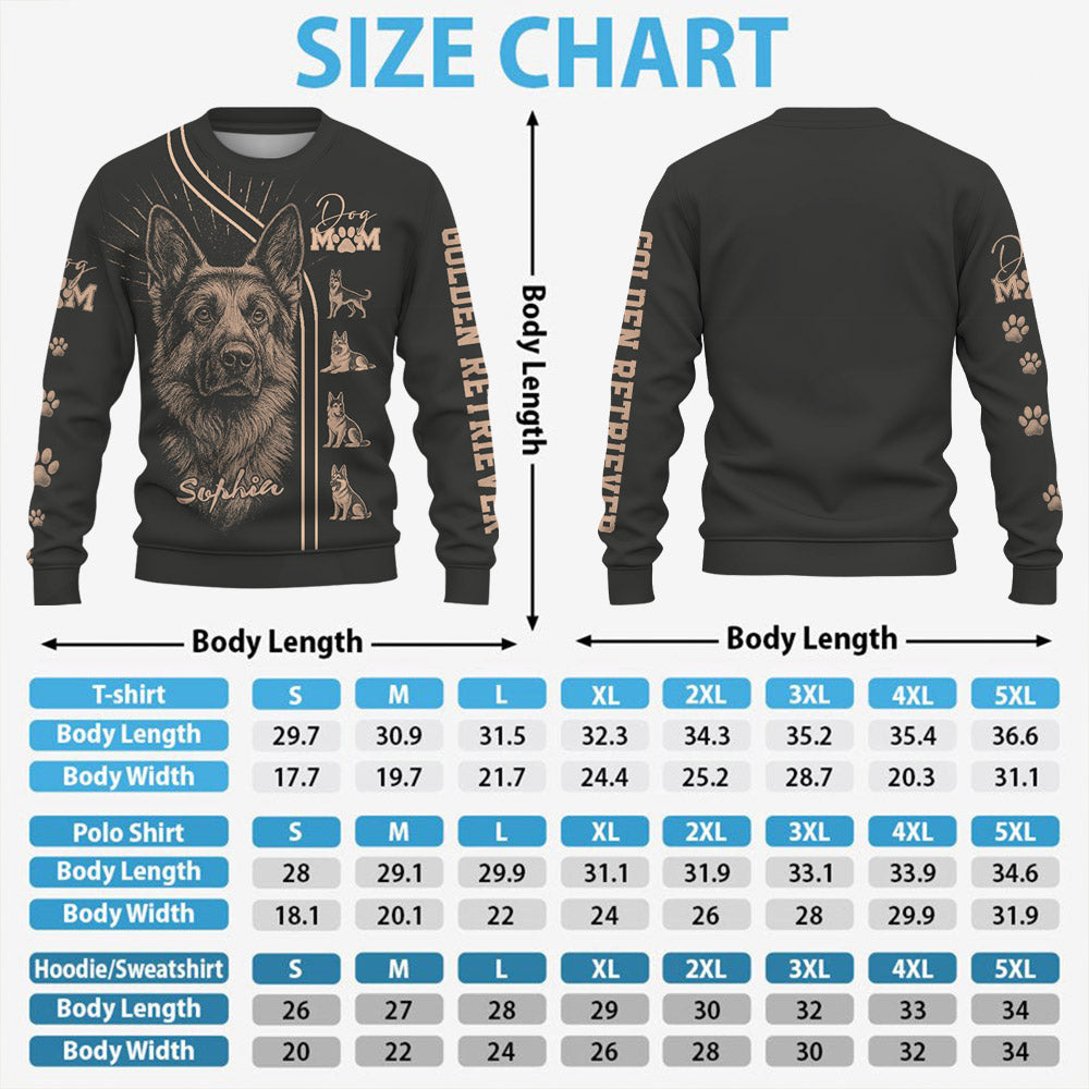 German Shepherd, Personalized Bleach Style Dog Shirt, Gift For Dog Lover T1807 Pt99