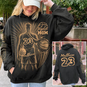 Personalized Bleach Style Basketball Shirt For Basketball Mom Pt99