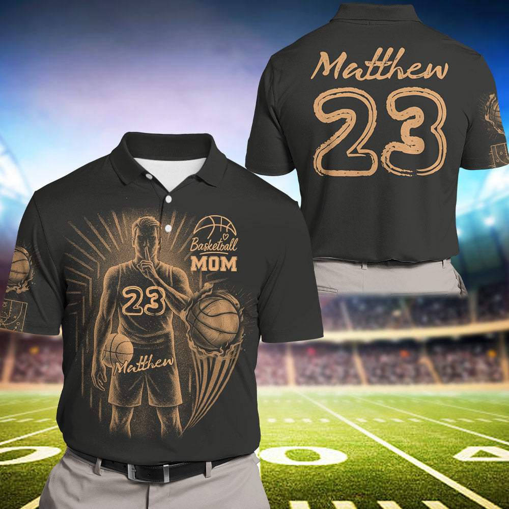 Personalized Bleach Style Basketball Shirt For Basketball Mom Pt99