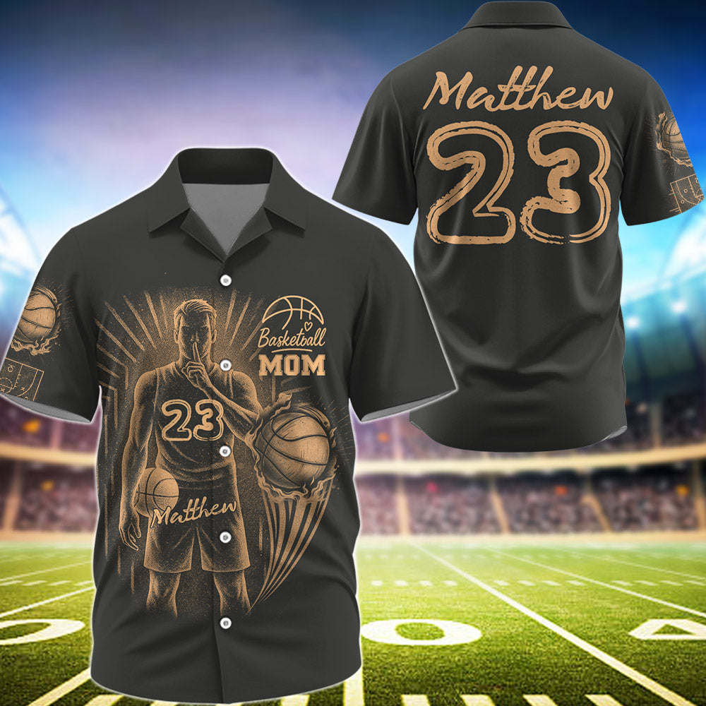 Personalized Bleach Style Basketball Shirt For Basketball Mom Pt99