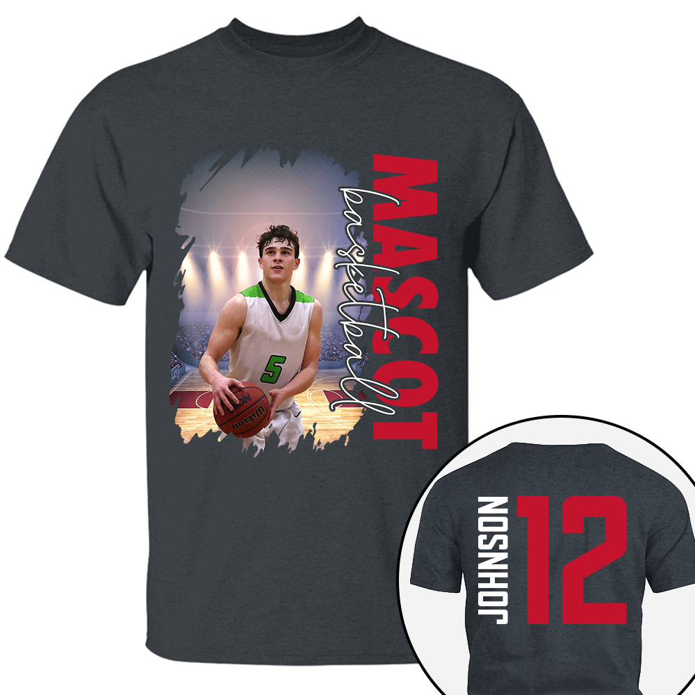 Custom Photo Basketball Shirt, Personalized Basketball Mom Shirt, Game Day Basketball Hoodie, Basketball Dad Sweatshirt